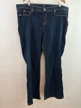Source Of Wisdom Jeans Women's Bootcut Midrise Stretch Denim Blue Size 5X
